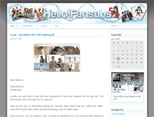 Tablet Screenshot of hello-fansubs.com